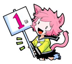 Social game loving Girls daily emotions sticker #12387603