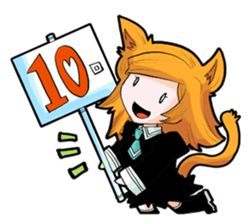 Social game loving Girls daily emotions sticker #12387604