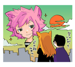 Social game loving Girls daily emotions sticker #12387607