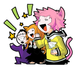 Social game loving Girls daily emotions sticker #12387608