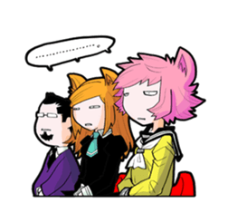 Social game loving Girls daily emotions sticker #12387609