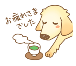 Golden Retriever of kazuchan sticker #12387788