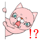 Of cat and bear. sticker #12388083