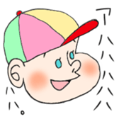 Of cat and bear. sticker #12388084