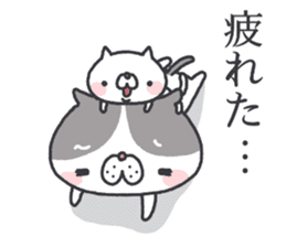 Black and White Nyanko sticker #12388118