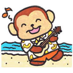 Saruru's summer Sticker