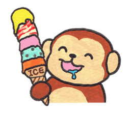 Saruru's summer Sticker sticker #12388244