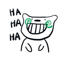 white bear has a changeable blush sticker #12388285