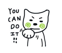 white bear has a changeable blush sticker #12388341