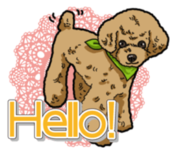 Daily poodle sticker #12389166