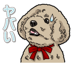 Daily poodle sticker #12389176