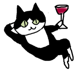 Creeping cat sticker #12389400