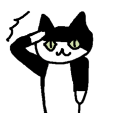 Creeping cat sticker #12389403