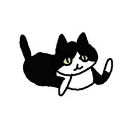 Creeping cat sticker #12389412
