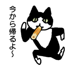 Creeping cat sticker #12389423