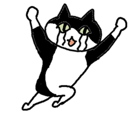 Creeping cat sticker #12389433