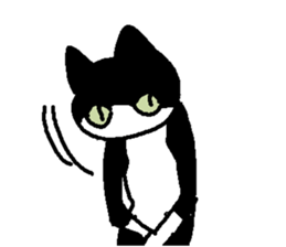 Creeping cat sticker #12389435