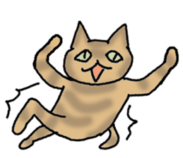 Creeping cat sticker #12389437