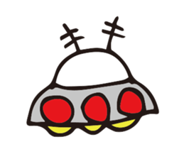 Alien Drawing sticker #12389575