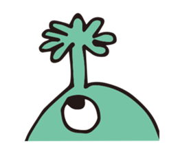 Alien Drawing sticker #12389579