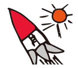 Alien Drawing sticker #12389582