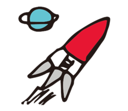 Alien Drawing sticker #12389584