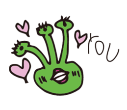 Alien Drawing sticker #12389589