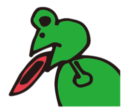 Alien Drawing sticker #12389590