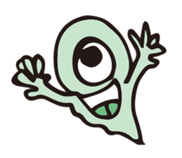 Alien Drawing sticker #12389593