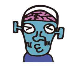 Alien Drawing sticker #12389595