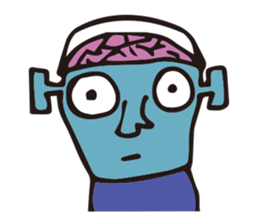 Alien Drawing sticker #12389596