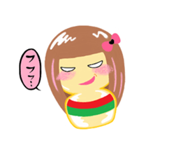 kokeshi-no-kokepii sticker #12389703