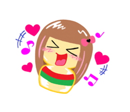 kokeshi-no-kokepii sticker #12389704