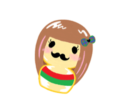 kokeshi-no-kokepii sticker #12389733