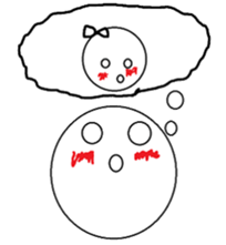 Bowling Face sticker #12389828