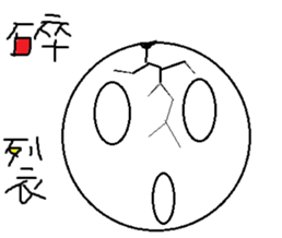 Bowling Face sticker #12389842