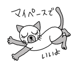 daily life Siamese cat sticker #12390053