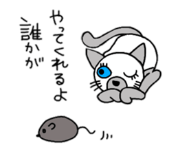 daily life Siamese cat sticker #12390064