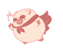 My Cute Lovely Pig, Animated 2 sticker #12390090