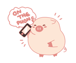 My Cute Lovely Pig, Animated 2 sticker #12390091