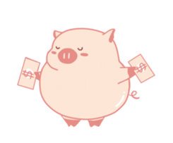 My Cute Lovely Pig, Animated 2 sticker #12390095