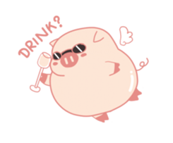 My Cute Lovely Pig, Animated 2 sticker #12390098