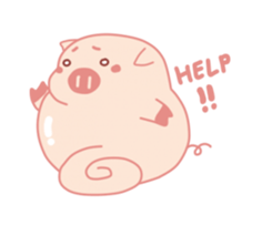 My Cute Lovely Pig, Animated 2 sticker #12390104