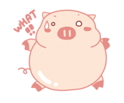 My Cute Lovely Pig, Animated 2 sticker #12390108