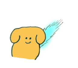 Dog's name is Ohno sticker #12390459