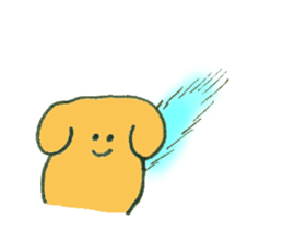 Dog's name is Ohno sticker #12390459