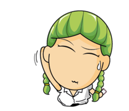 Glasses Girl + sticker #12390645