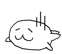 White weirdo sticker #12391064