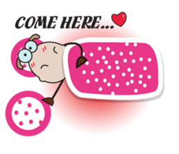 Very Funny and Fluffy-white Sheep sticker #12391862