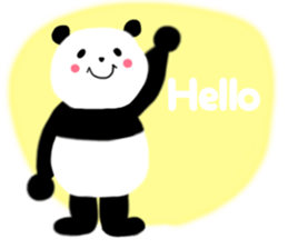 Lovely Fluffy Panda~English version sticker #12392183